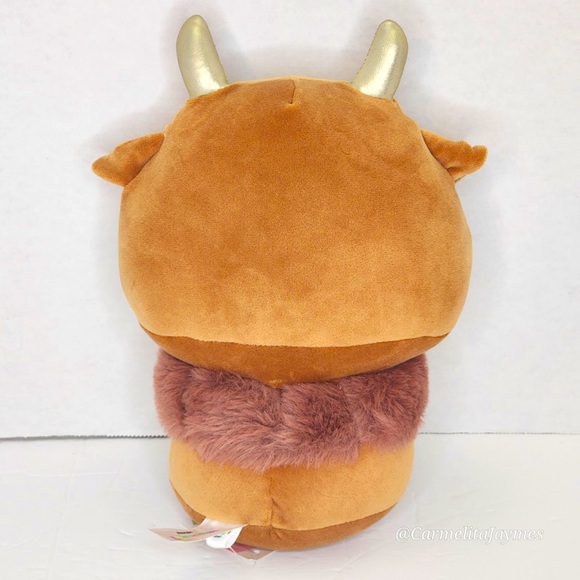 MEWAII 🐮 Brown Highland Cow Bouncy Bouncy Plush NWT - Picture 2 of 7
